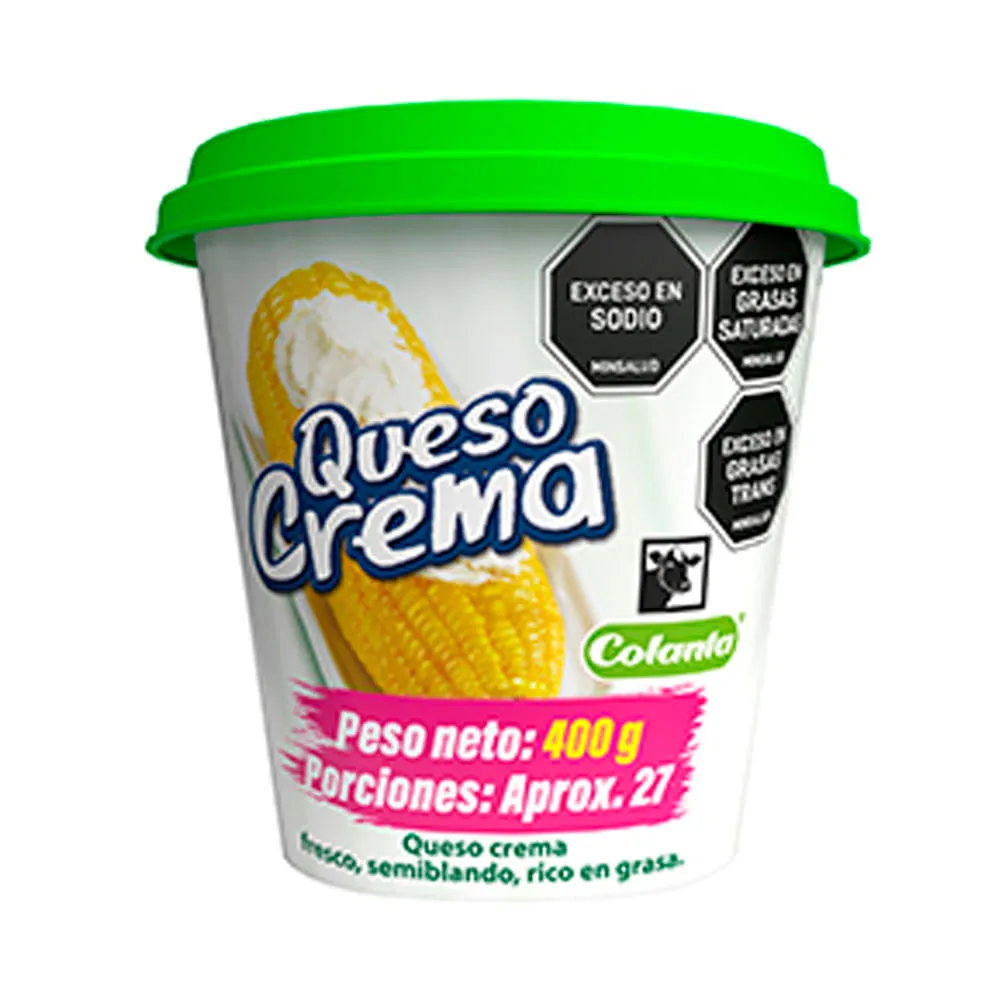Queso crema Colanta x400g