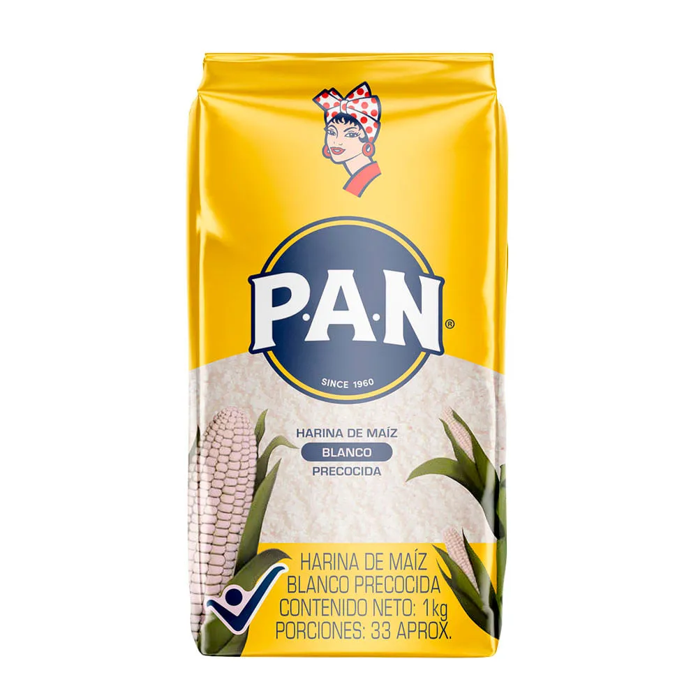 Harina PAN maíz blanco x1000g