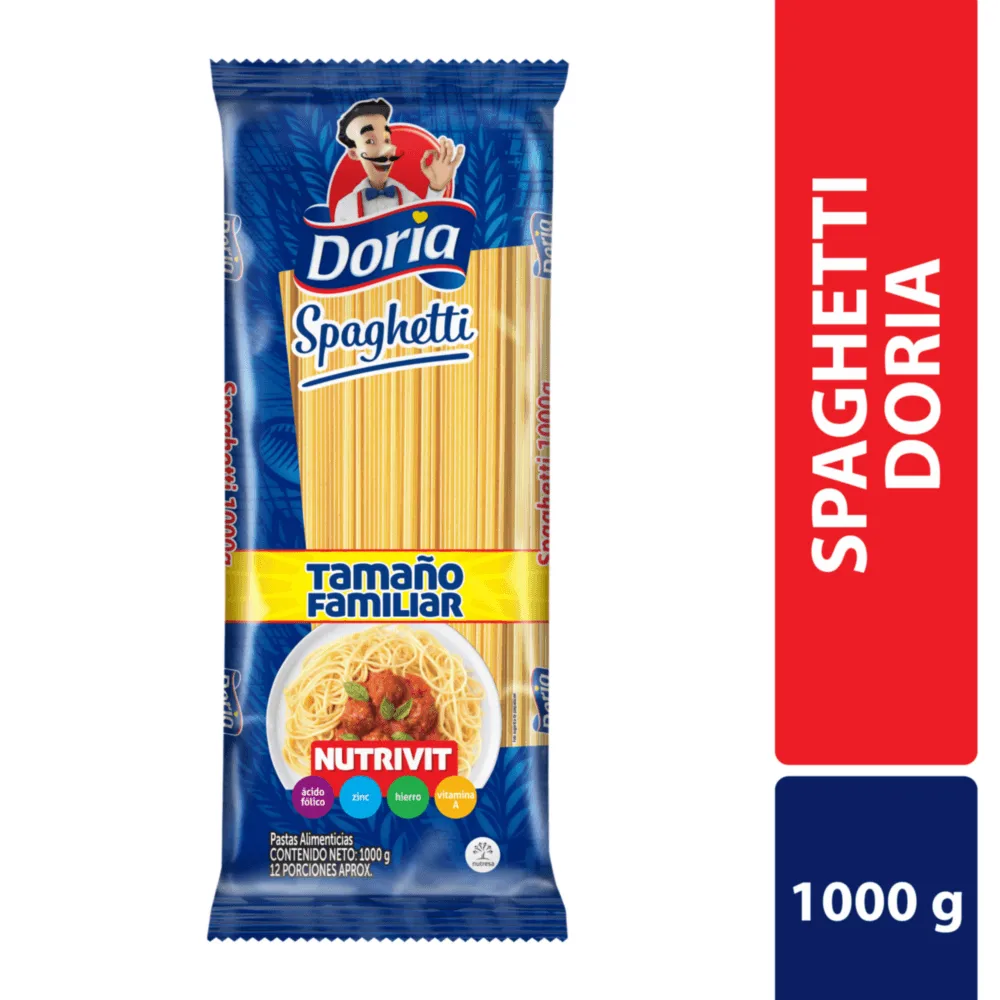 Pasta Clásica Spaghetti Doria x 1000 g.