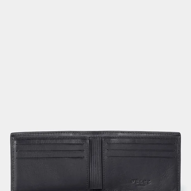Billetera draco de cuero para hombre mezcla de texturas