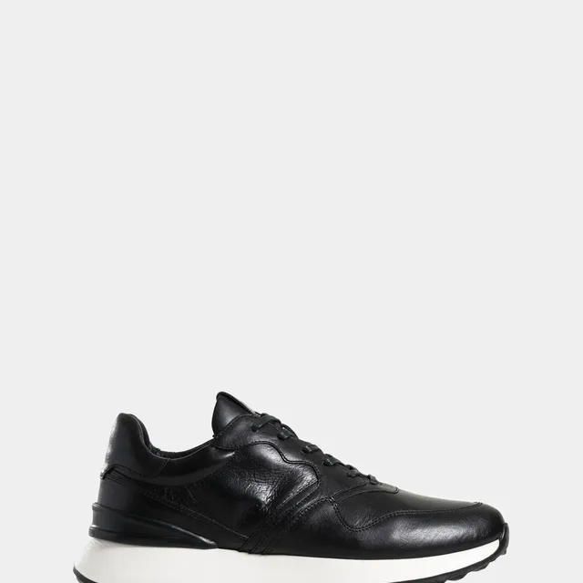 Tenis cooper 3 de cuero para hombre spoiler en contraste
