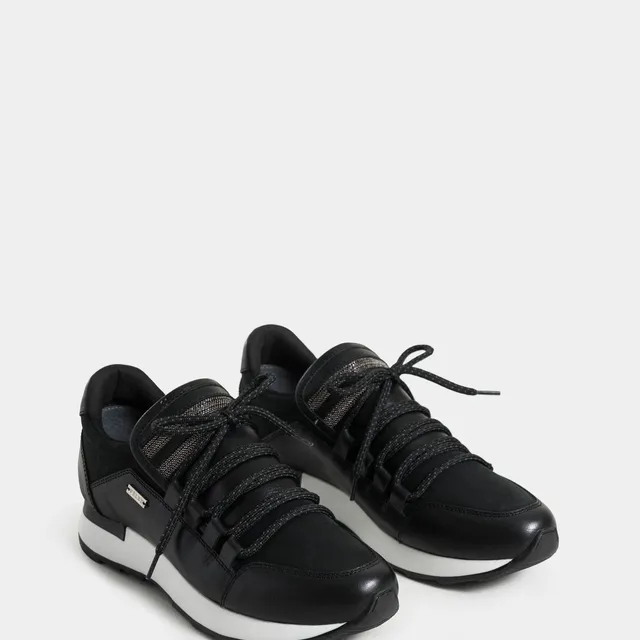 Zapatos cordón Napoles 2.0 de cuero para mujer punteras en contraste
