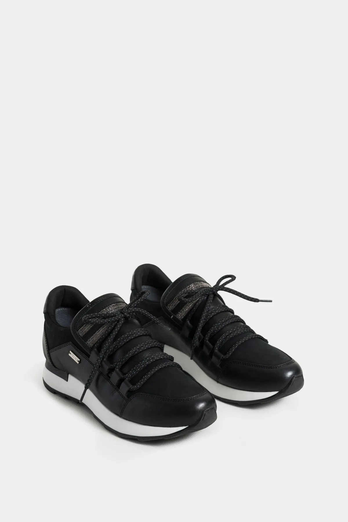 Zapatos cordón Napoles 2.0 de cuero para mujer punteras en contraste