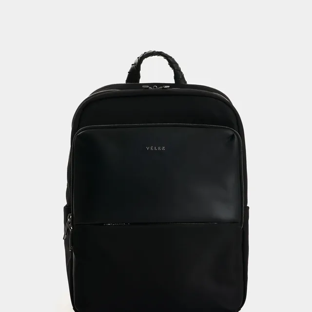 Morral Marfilo de cuero y nylon para mujer manija trenzada
