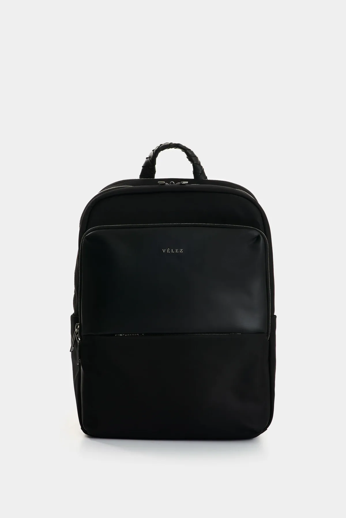 Morral Marfilo de cuero y nylon para mujer manija trenzada