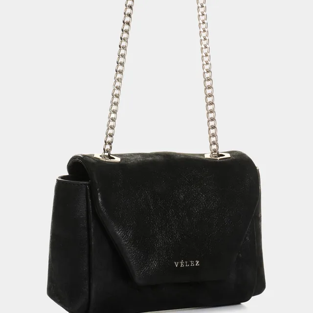 Manos libres mini Lili de cuero para mujer con cadena