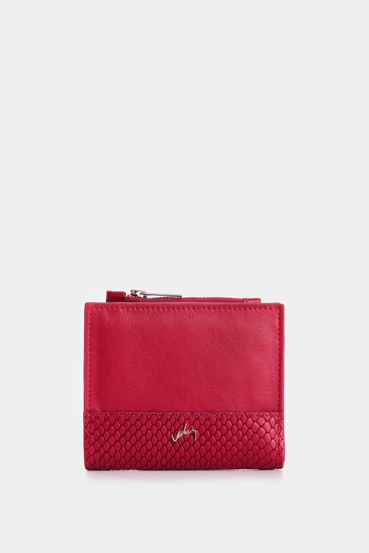 Billetera de cuero grabado para mujer Golden