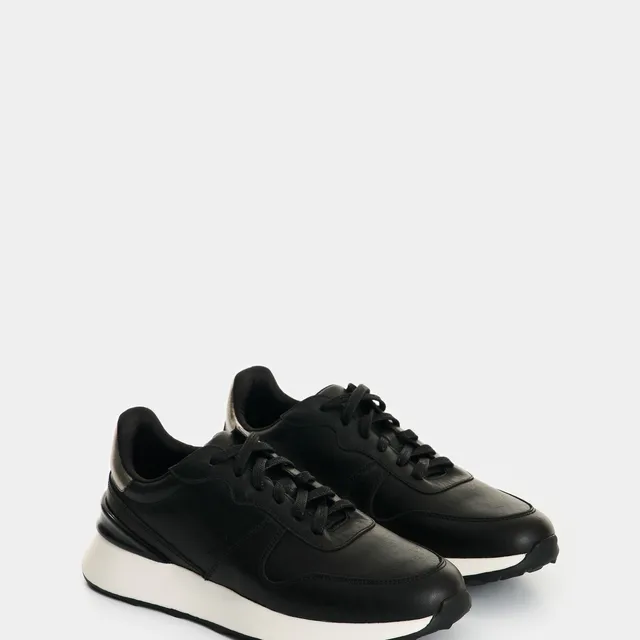 Tenis de cuero y folia para mujer Cooper