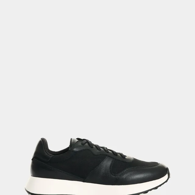 Tenis en cuero y lona para mujer Ocaso 2