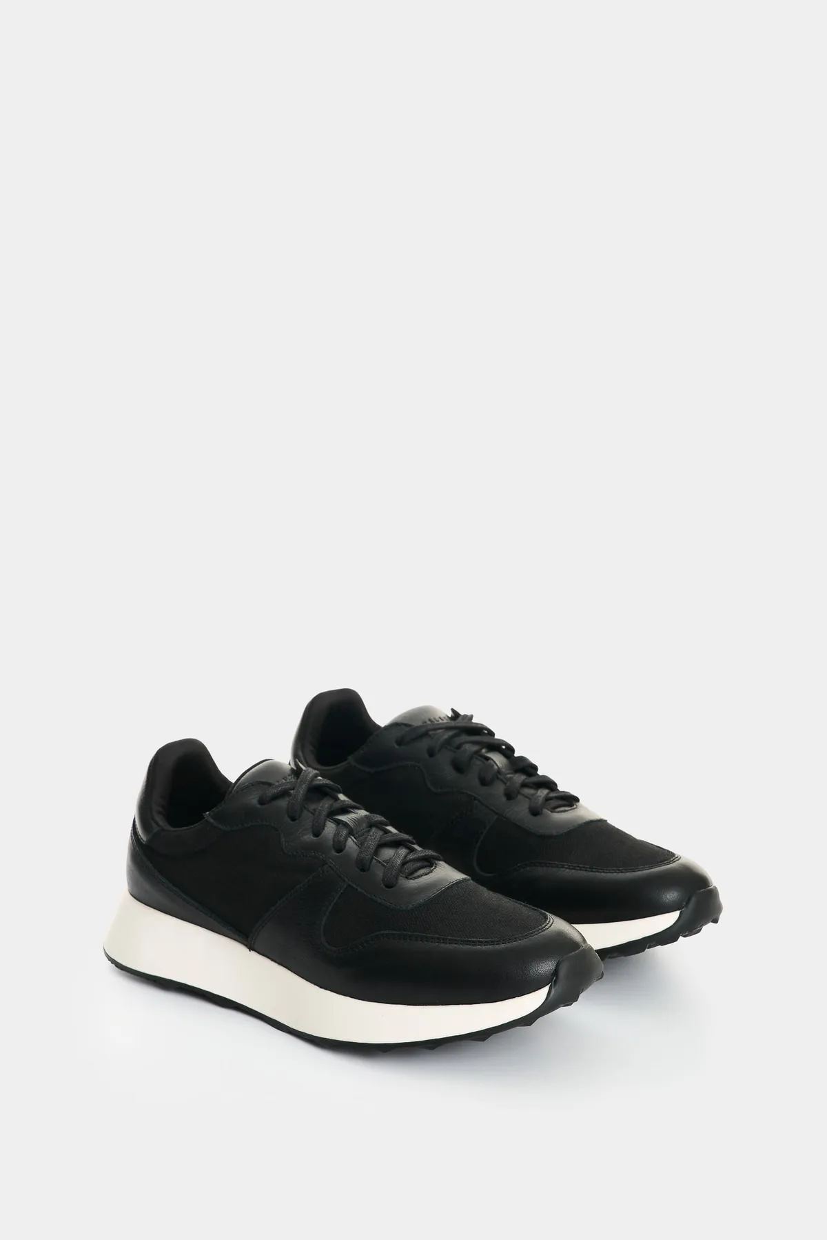 Tenis en cuero y lona para mujer Ocaso 2