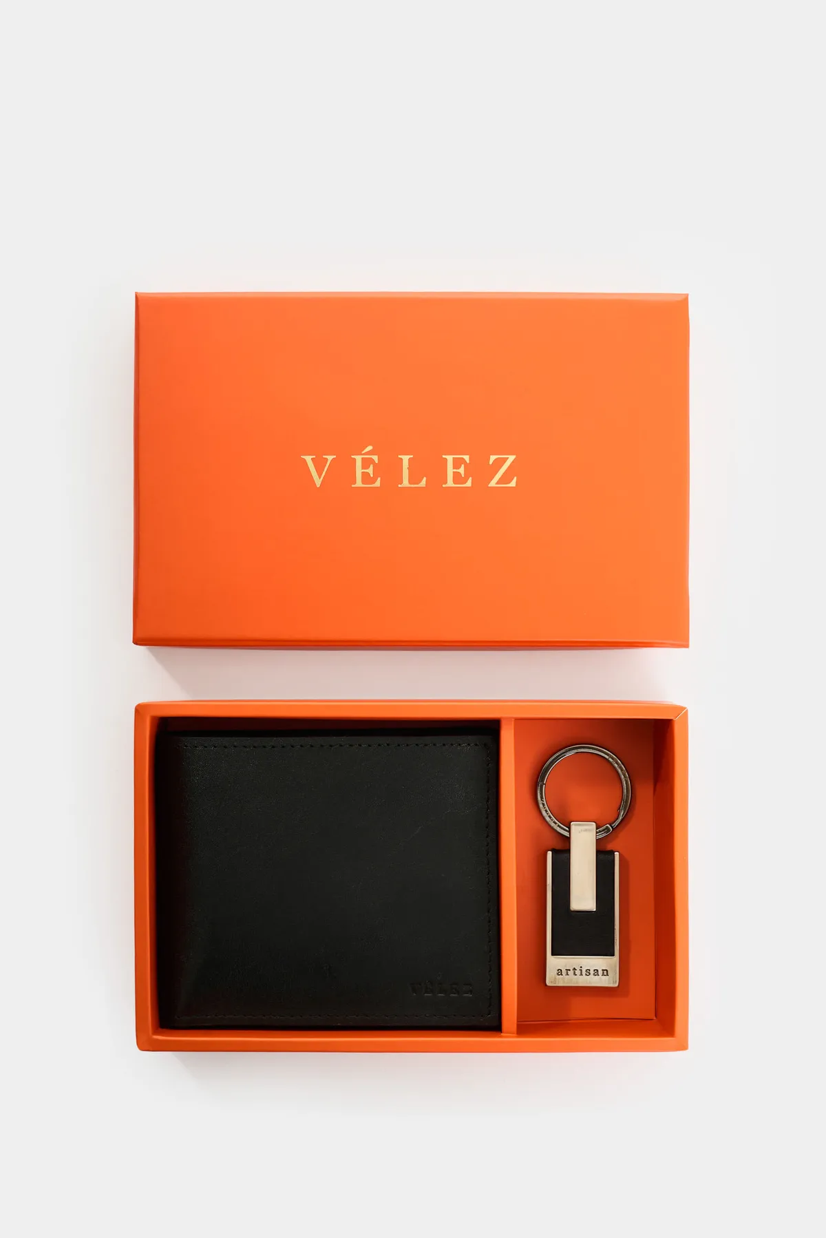 Kit billetera + llavero de cuero para hombre Boyeros 2