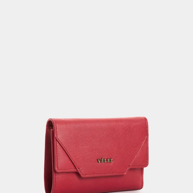 Billetera en cuero para mujer Taupe
