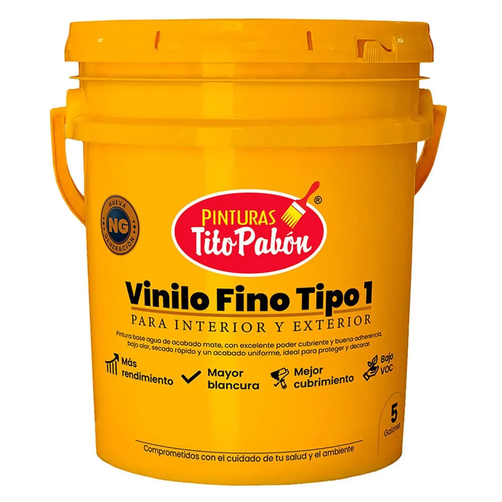 Vinilo T1 5gl Fino Tito Pabon Blanco