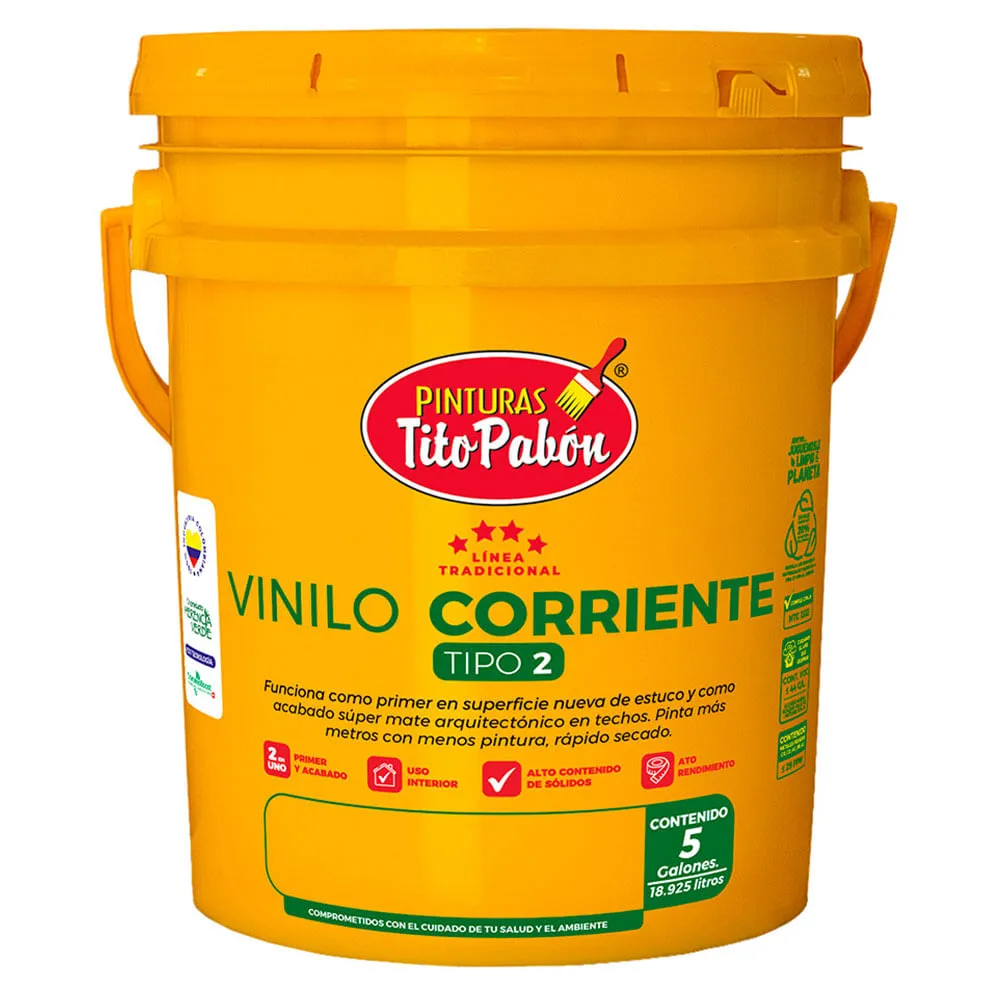 Vinilo T2 5gl Blanco Tito Pabon