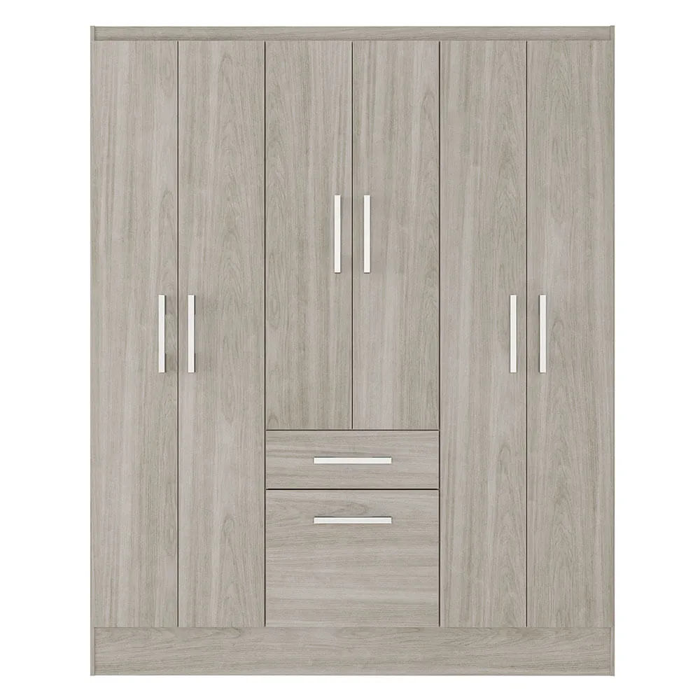 Clóset 6 puertas 1 cajón 1 zapatera cream M+design