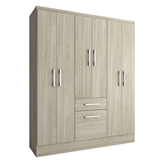 Clóset 6 puertas 1 cajón 1 zapatera cream M+design