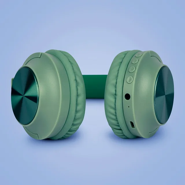Audífonos de Diadema Inalámbrico Patterned Verde
