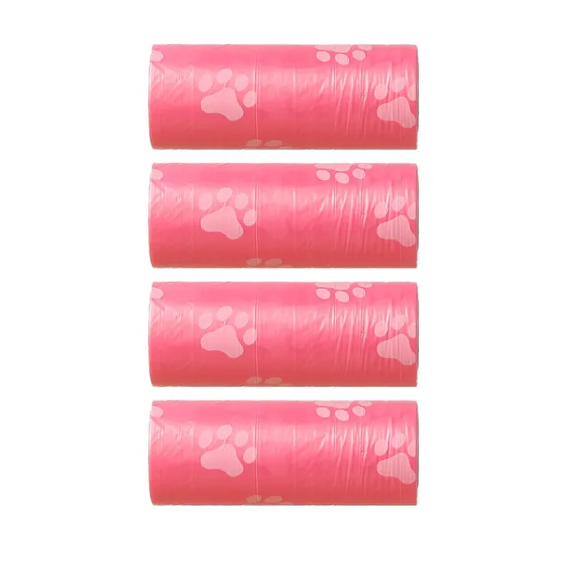 Bolsas para Desechos de Mascota Degradables Rosa 4 Piezas