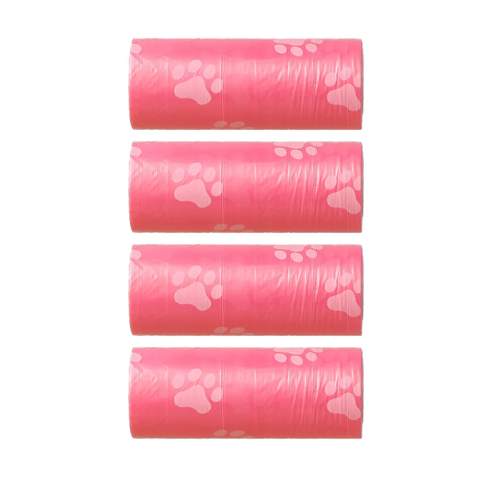 Bolsas para Desechos de Mascota Degradables Rosa 4 Piezas