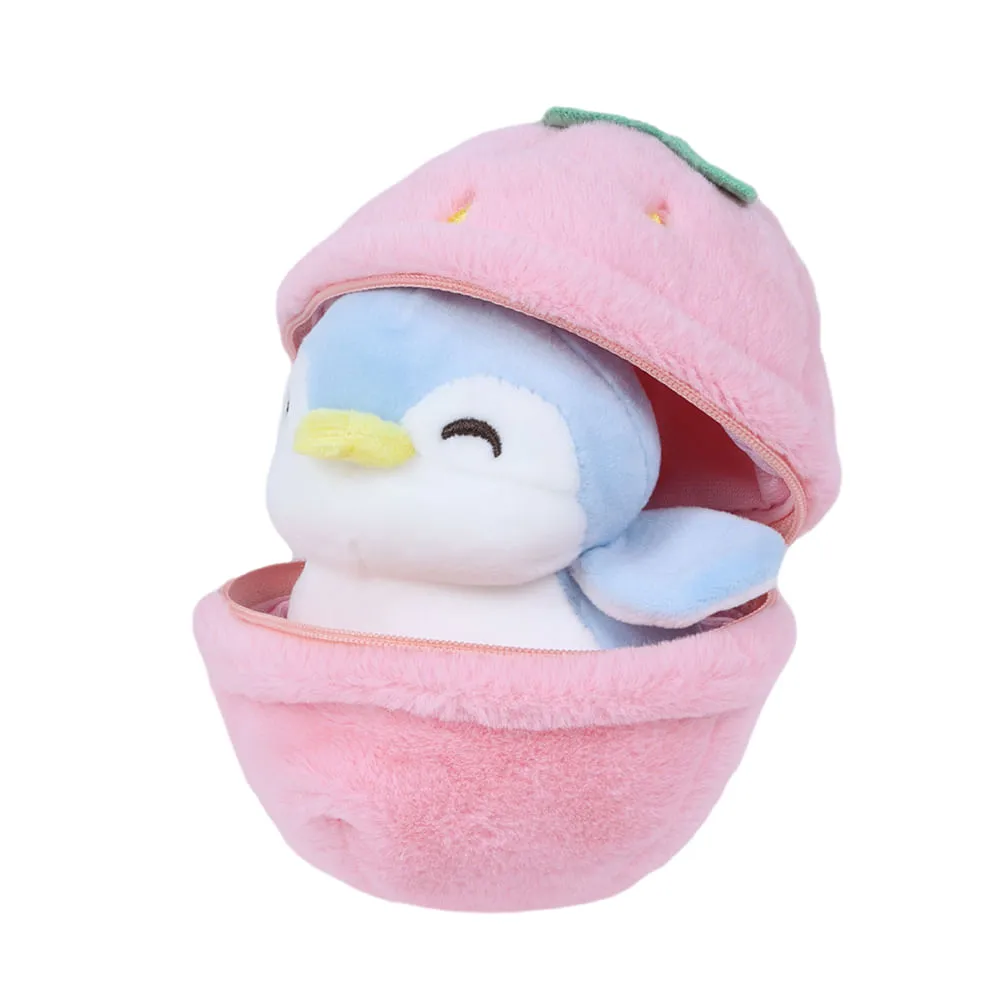 Peluche Caja Ciega Fruit Series Penguin de Fresa