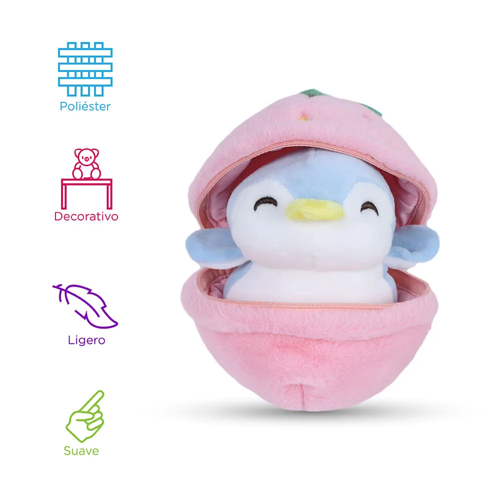 Peluche Caja Ciega Fruit Series Penguin de Fresa
