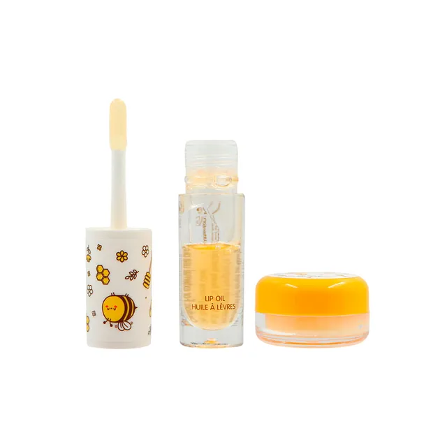 Set Hidratante para el Cuidado de los Labios Mascarilla y Aceite para Labios