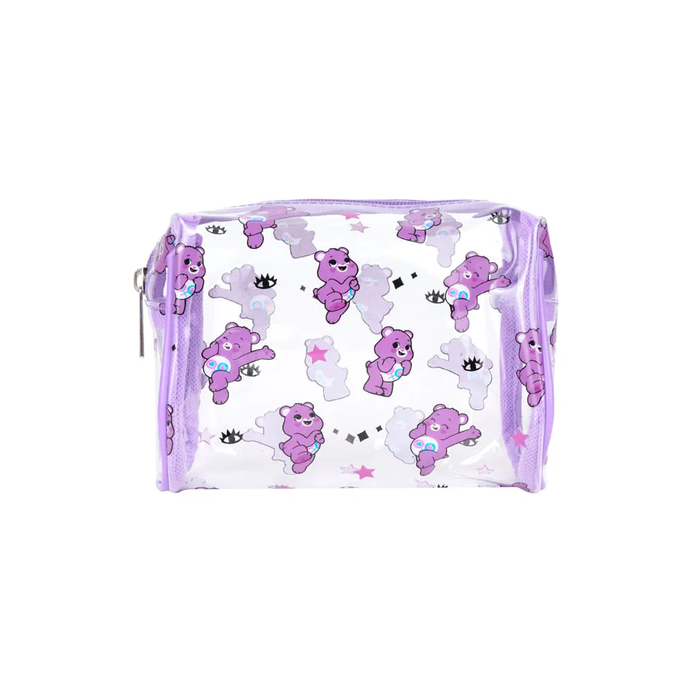 Cosmetiquera Colección Care Bears Transparente Multi Print Morado