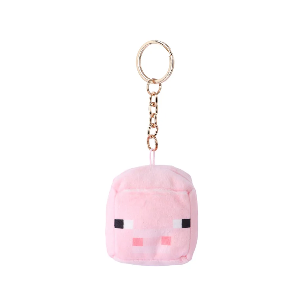 Llavero de Peluche Cerdito Serie Minecraft