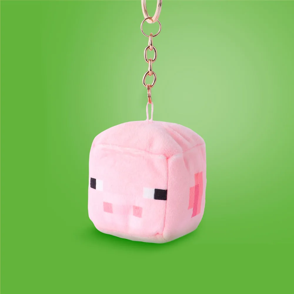 Llavero de Peluche Cerdito Serie Minecraft