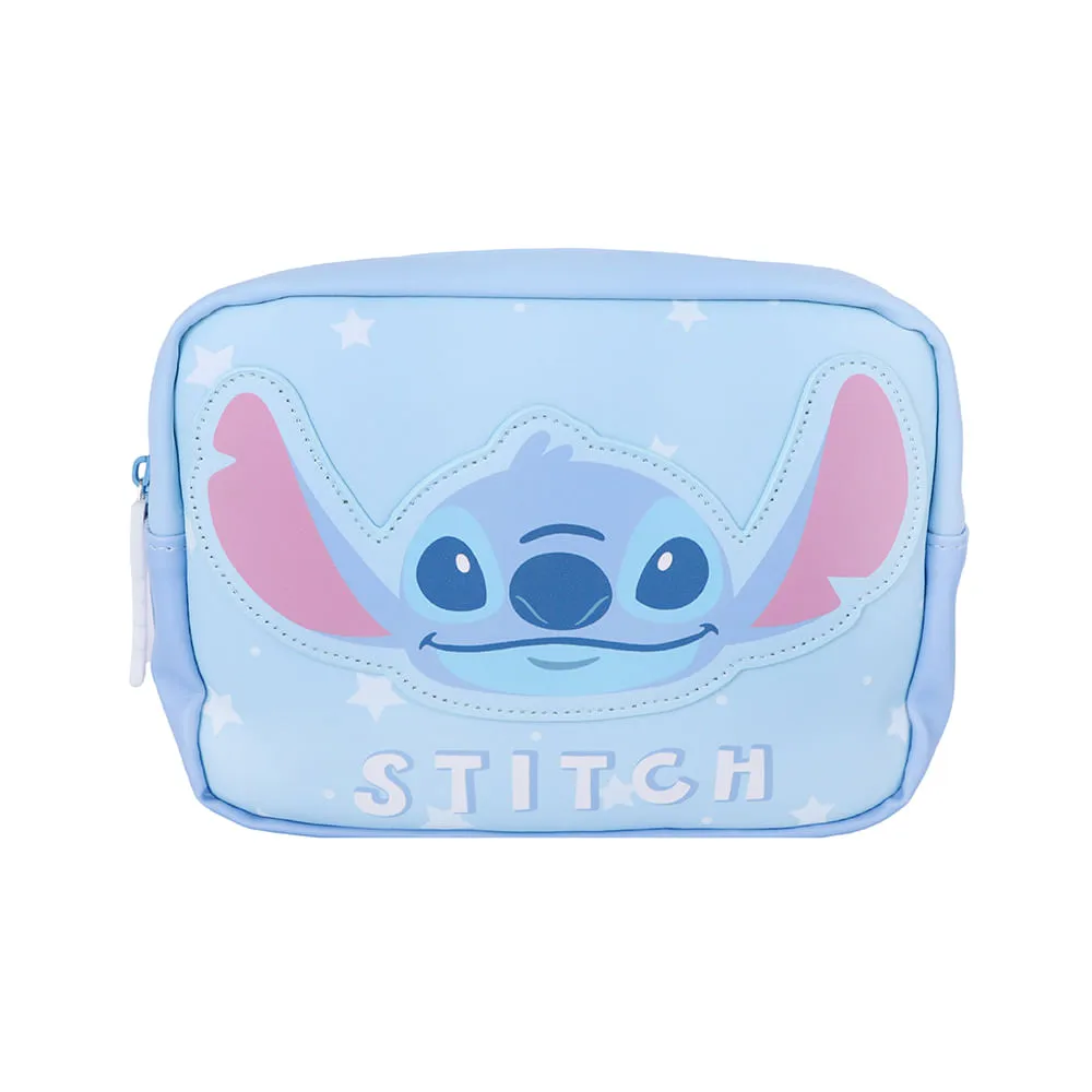 Cosmetiquera de Stitch Cuadrada Serie Disney Lilo & Stitch Azul