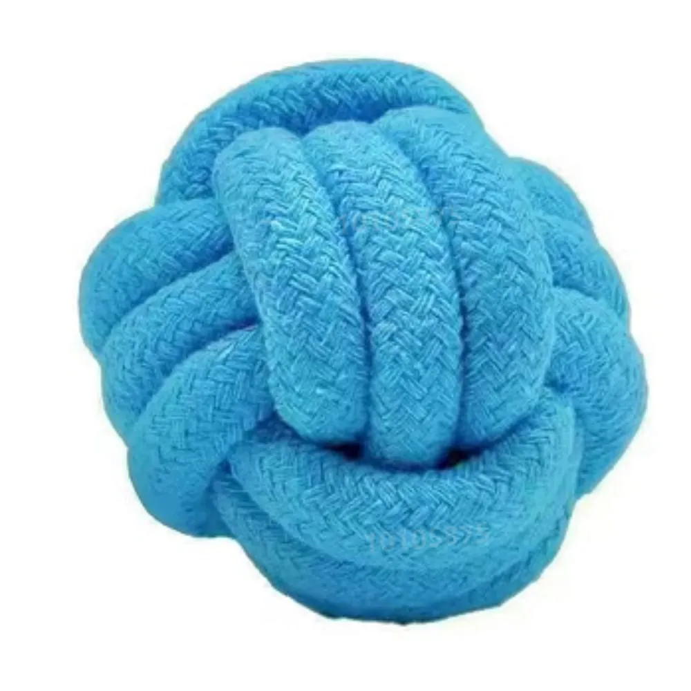 Pelota de Nudos para Mascota Serie Miniso Azul Cielo