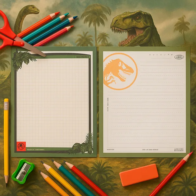Cuaderno con Llavero Serie Jurassic World