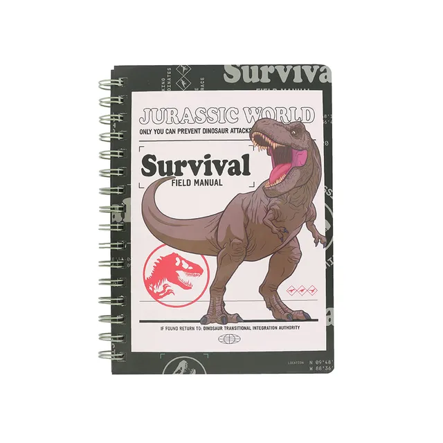 Cuaderno Argollado Serie Jurassic World