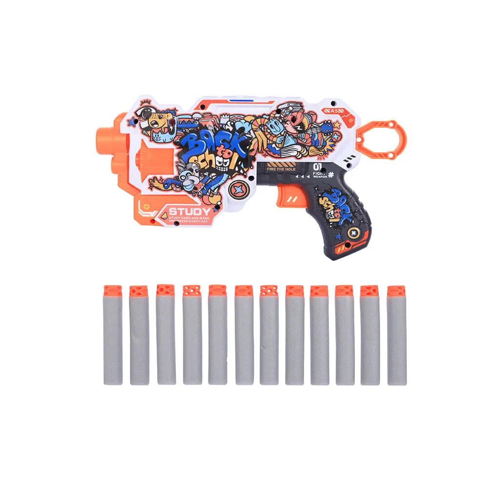 Pistola de Juguete con Balas Blandas Serie Miniso