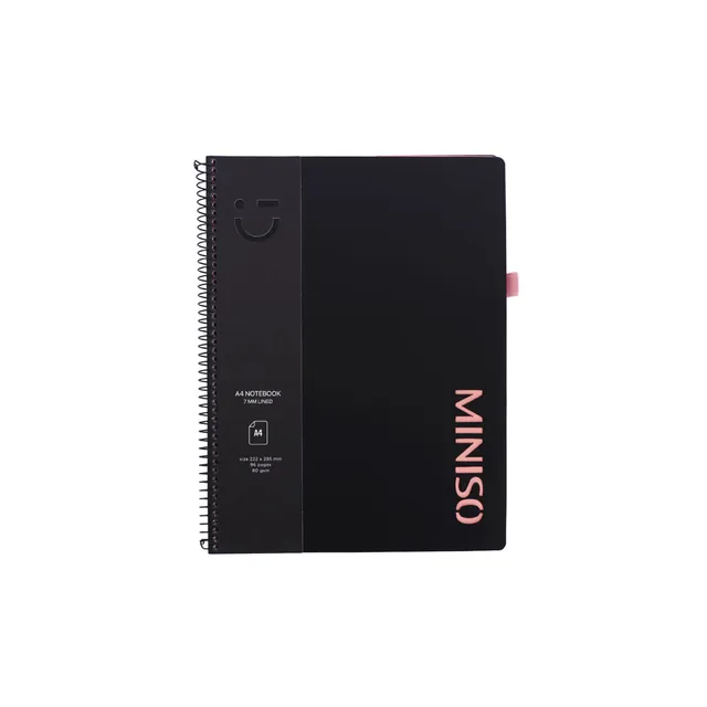 Cuaderno Argollado Serie Minimalism Black