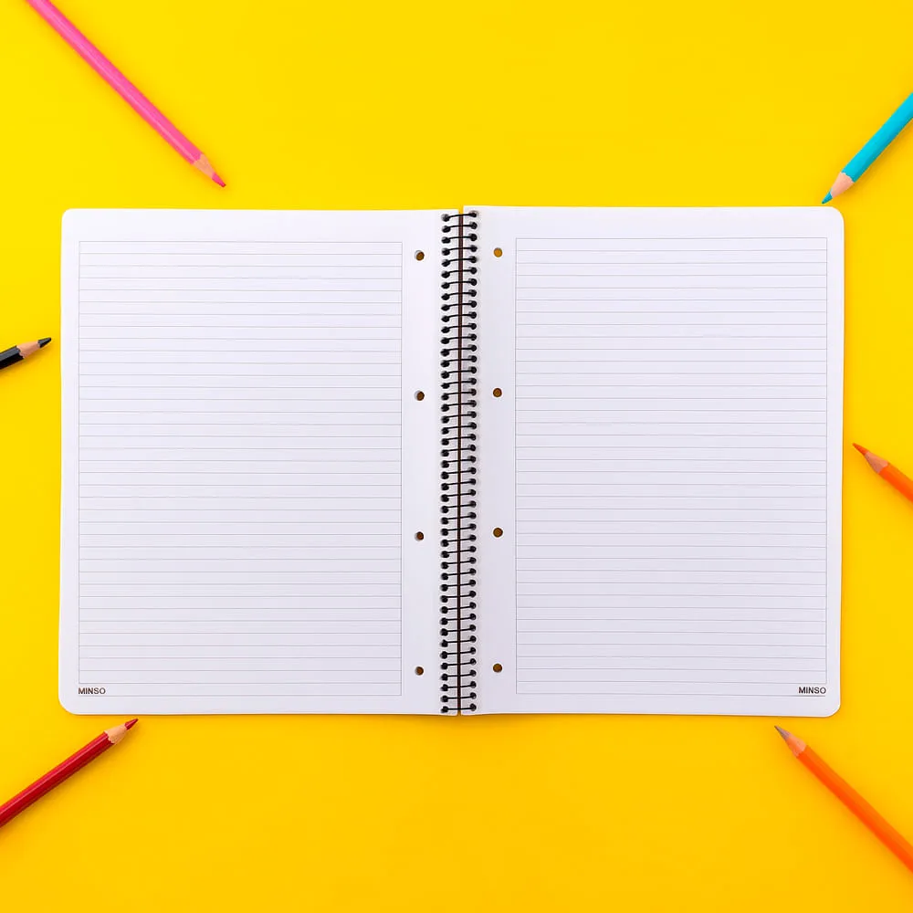Cuaderno Argollado Serie Minimalism Black