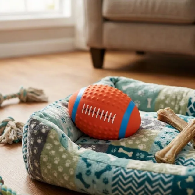 Juguete Pelota de Rugby Grande Serie Miniso Pets