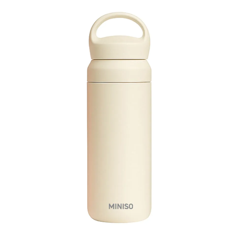 Termo con Asa 500 Ml Color Solid Serie Miniso Beige