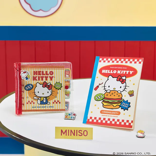 Cuaderno Hello Kitty Retro Dinner Serie Sanrio