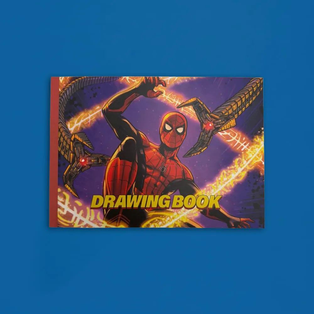 Cuaderno de Dibujo A4 28 Hojas con Stickers Serie Spider Man Marvel