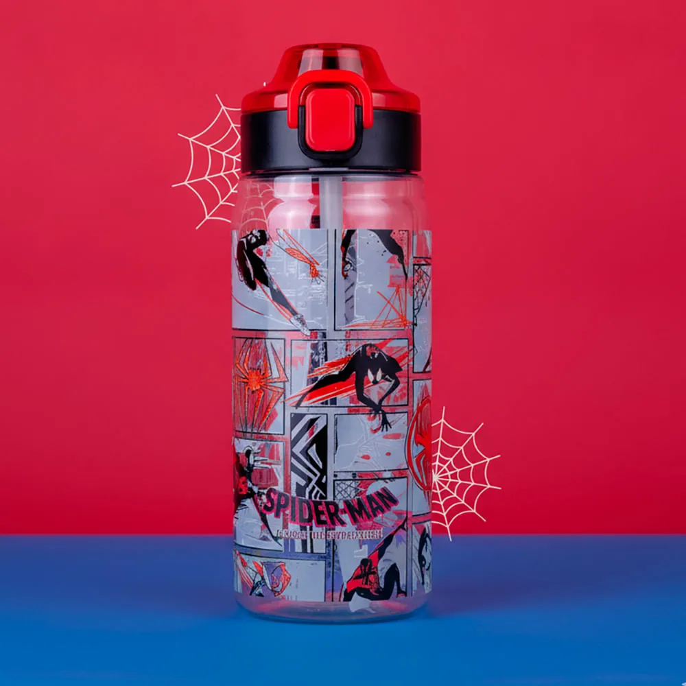 Botilito con Tapa Poo Up y Pitillo 780 Ml Serie Spider Man Marvel