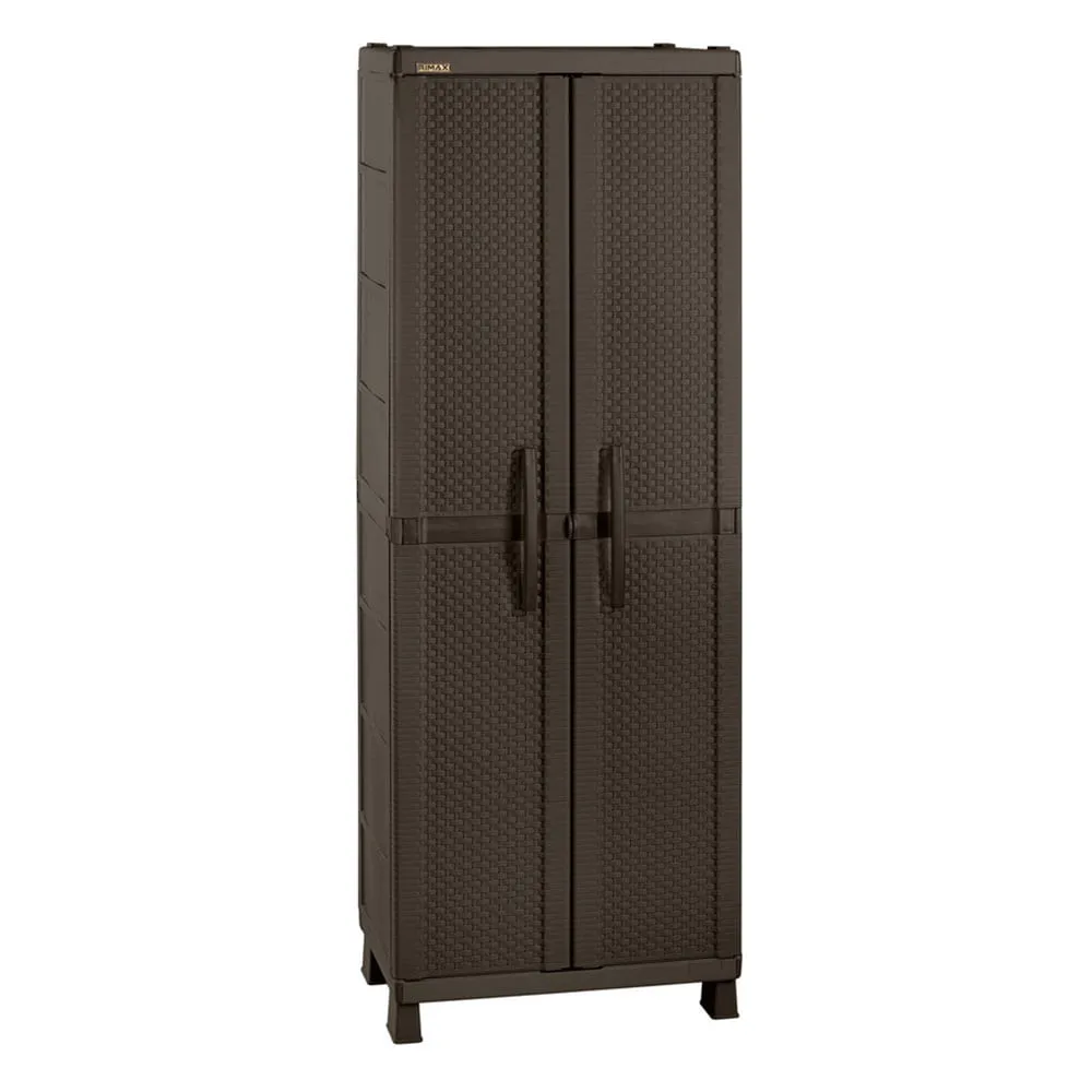 Armario 65 cm x 45 cm x 189 cm grande Apariencia Rattan Wengue