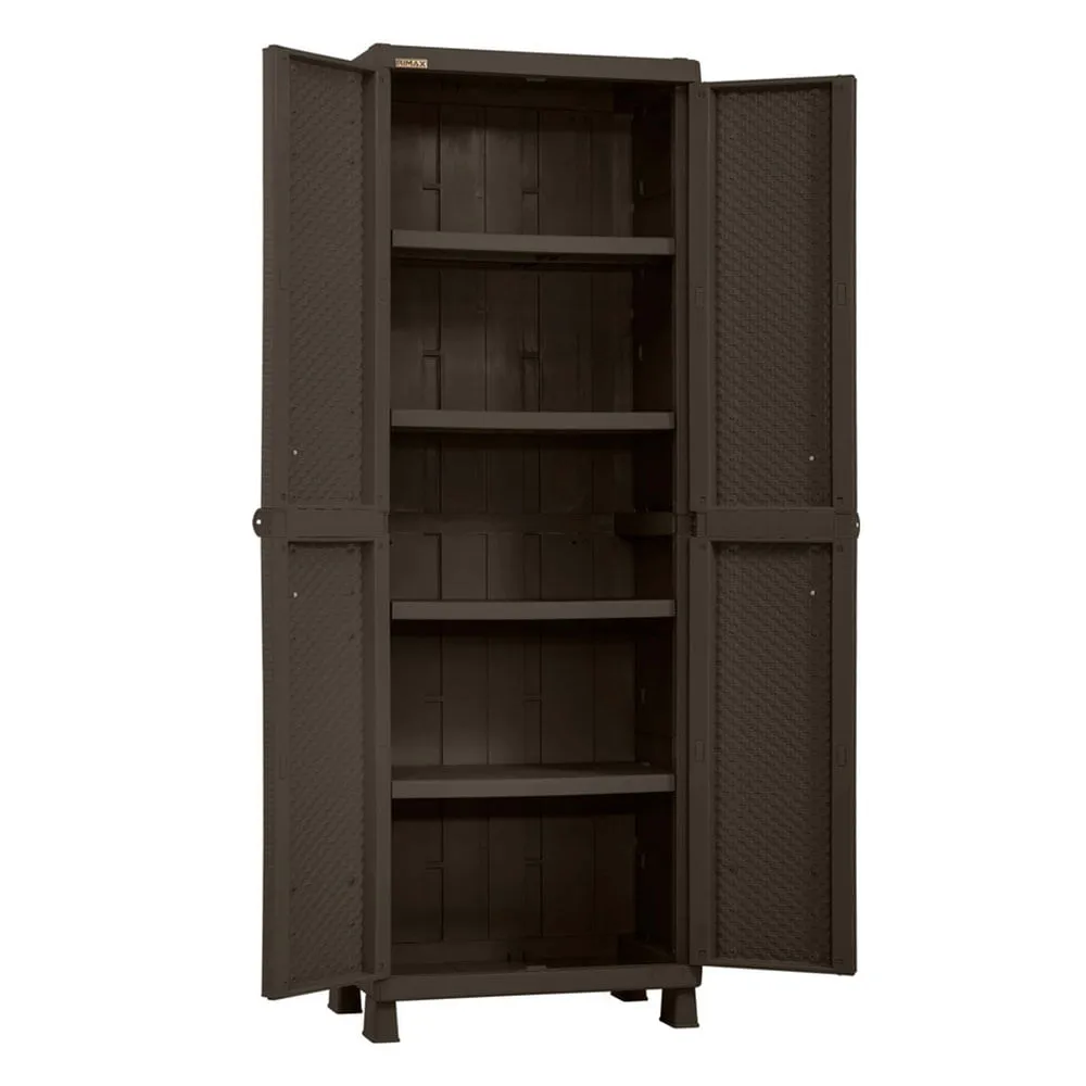 Armario 65 cm x 45 cm x 189 cm grande Apariencia Rattan Wengue