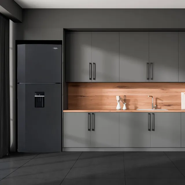 Nevera Haceb No Frost 404 Litros Manija Integrada Gris Plomo