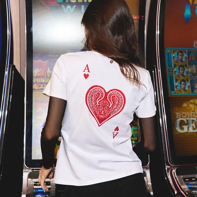 Camiseta manga corta estampada