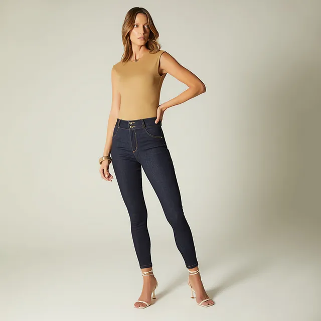 Jean skinny tiro alto salma